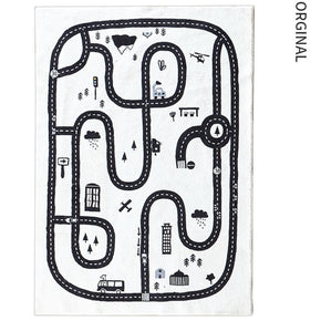 Car Track Pattern Quality Soft Cotton Carpet For Living Room Bedroom Kids Room Area Rugs