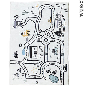 Race Track Pattern Quality Soft Cotton Carpet For Living Room Bedroom Kids Room Area Rugs