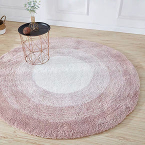 Gradient Red Round Rugs Pattern Carpets For Living Room Bedroom Hall