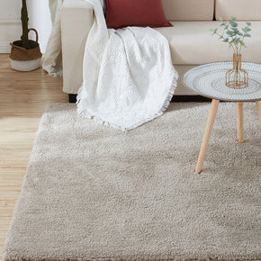 Soft and Comfortable Solid Colour Rugs Carpets For Living Room Bedroom Hall