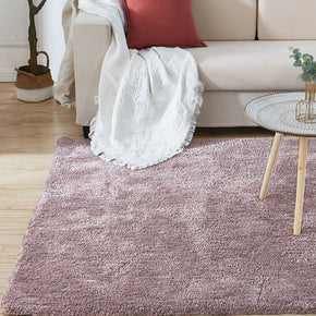 Purple Solid Colour Soft and Comfortable Rugs Carpets For Living Room Bedroom Hall