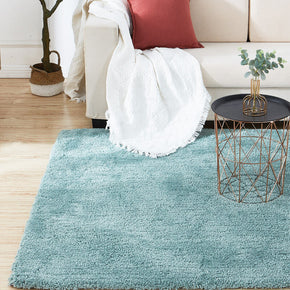 Green Solid Colour Soft and Comfortable Rugs Carpets For Living Room Bedroom Hall