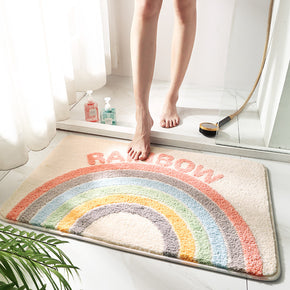 Rainbow Patterned Entryway Doormat Rugs Kitchen Bathroom Anti-slip Mats
