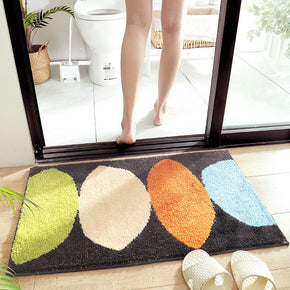 Four Colours Lemon Patterned Entryway Doormat Rugs Kitchen Bathroom Anti-slip Mats