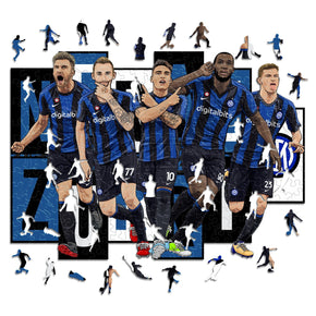 FC Inter® 5 Players - Official Wooden Puzzle (LIMITED EDITION)