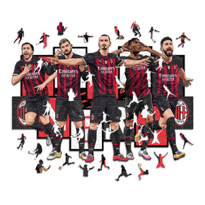 AC Milan® 5 Players - Official Wooden Puzzle (LIMITED EDITION)