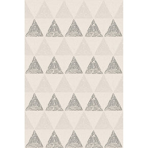 Warm Color Grey Beige Modern Sofa Table Geometric Patterned Striped Area Rugs Customizable