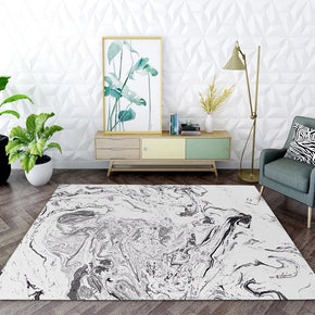 Grey Modern Abstract Non-slip Sofa Rug Table Rug Living Room Area Rugs Customizable