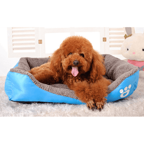 Blue Super Soft Pet Sofa Pets Bed,Self Warming and Breathable Pet Bed Premium Bedding