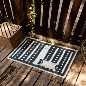 Stretch Yarn Loop Dust Removal Doormat Entrance Non-slip Outdoor Floormat - Silence