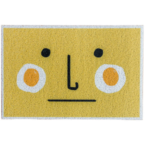 Creative Fried Eggs Dust Remove Doormat Entrance Non-slip Outdoor Floormat