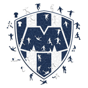 Club de Futbol Monterrey® Logo - Official Wooden Puzzle