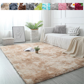 Collection: 9 Gradient Colours Modern Plain Carpet Bedroom Living Room Sofa Rugs Soft Plush Shaggy Rugs