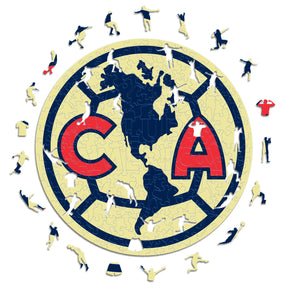 Club América® Logo - Official Wooden Puzzle