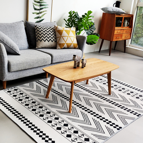 Simple Modern Moroccan Geometric Rug Bedroom Living Room Sofa Rugs Floor Mat