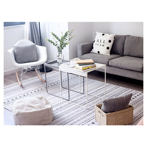Simple Modern Morracan Geometric Patterned Rug Bedroom Living Room Sofa Rugs Floor Mat