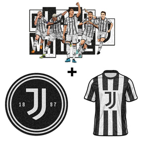 3 PACK Juventus FC® Logo + Jersey + 5 Players